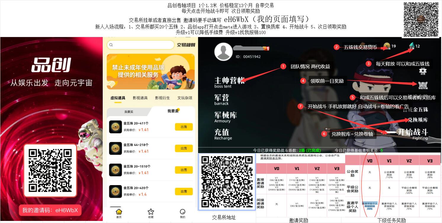 详细阅读:品创卷轴项目 1个1.3米 价格稳定13个月 自带交易 品创卷轴项目 1个1.3米 价格稳定13个月 自带交易