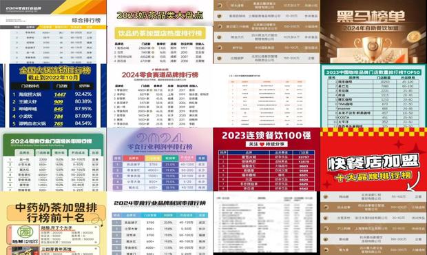 全国加盟店排行榜加盟10大品牌 - 全国加盟店排行榜前十名