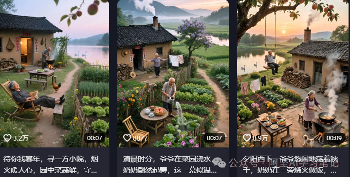 2025靠 AI 生成农村小院画面，1 个视频拿下 10 万点赞！3 步拆解爆款逻辑！附保姆级教程