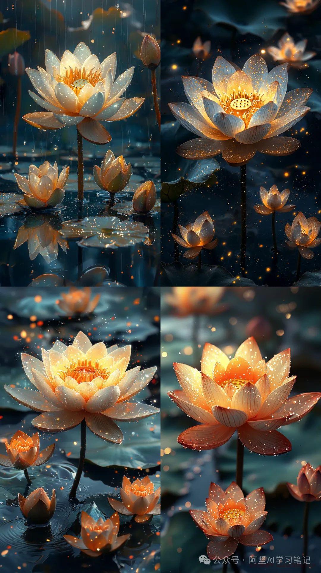 疯了！靠 AI 画荷花做壁纸号，吸粉变现两不误！超详细教程来了（附提示词）