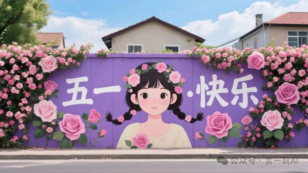 墙绘壁画视频，只需简单两步制作出来，1个工具搞定（详细教程）
