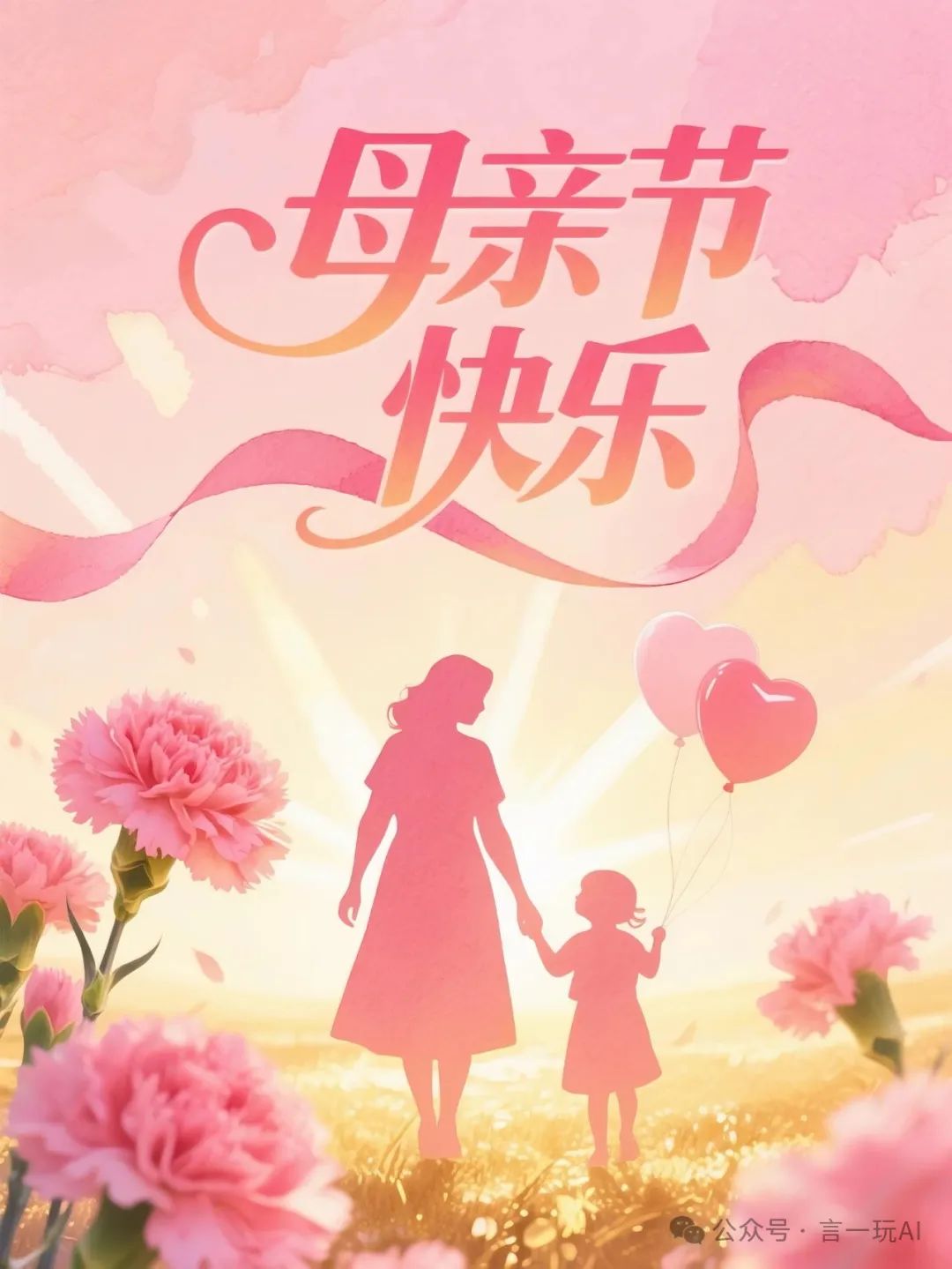 母亲节海报，AI创意海报，零基础5分钟轻松搞定（详细教程）