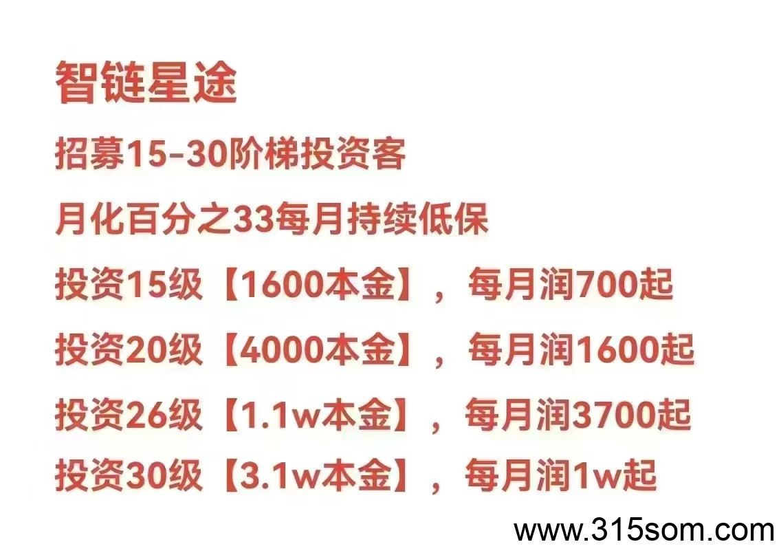 星途‬包赔10级以上铁铁，分包回收。名额13个，先到先得。最低投480，13天回本，每净利润300＋