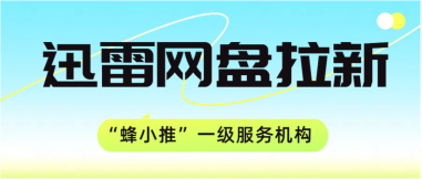 蜂小推，做好迅雷网盘推广，轻松突破收入瓶颈
