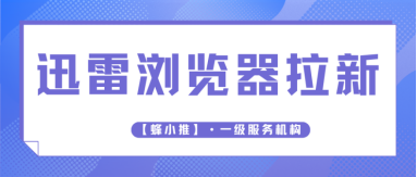 蜂小推，摸鱼党狂喜！迅雷浏览器拉新，上班的第二收入
