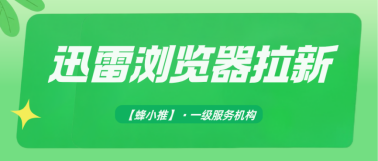 蜂小推，主业副业无缝切换！迅雷浏览器拉新，轻松实现双收入
