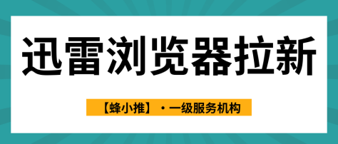 蜂小推，迅雷浏览器拉新分析实录：如何获取长期收益