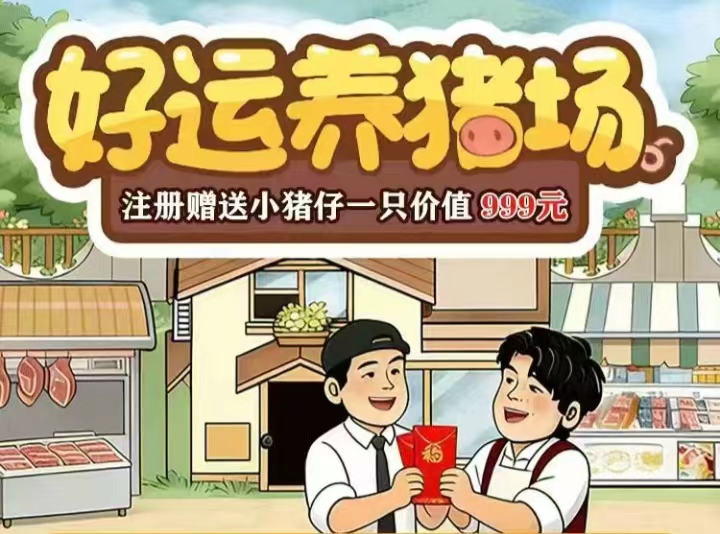 好运养猪场上线啦！新出手机养猪游戏有现金奖