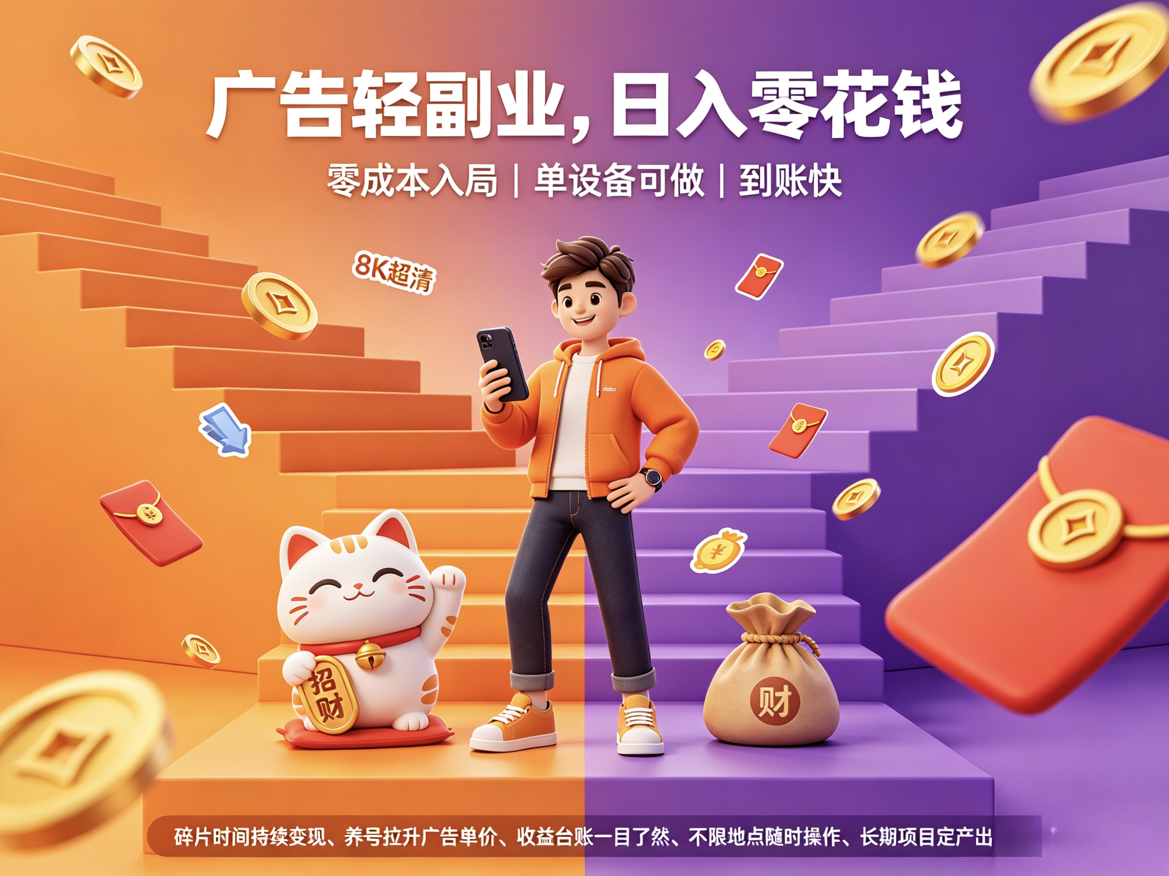 首码趣享看广告稳定副业长久可搞