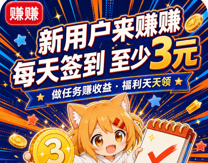 【爽赚吧】首码上线！每天6广告挣3元不香吗