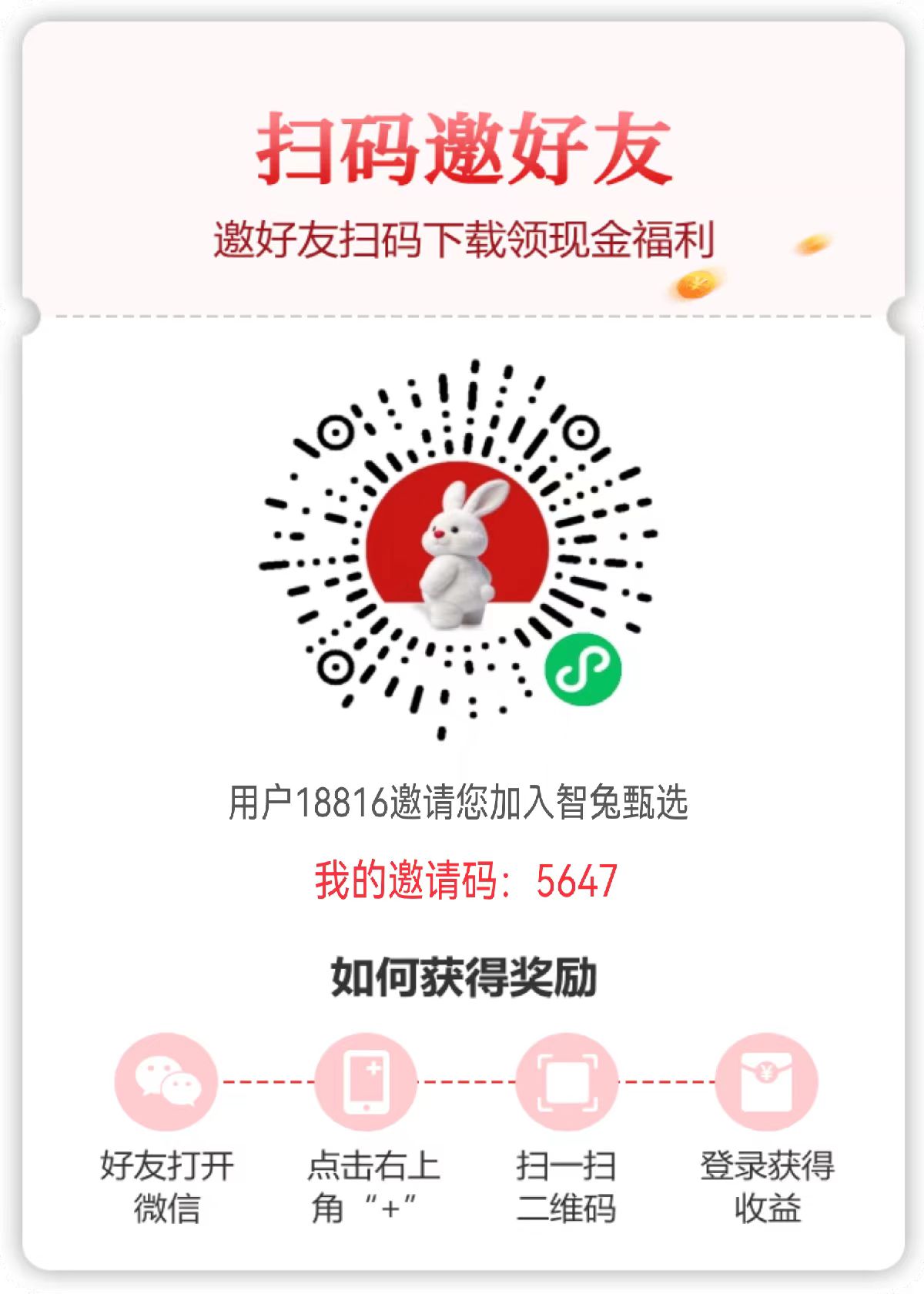 全网首发0撸【智兔甄选】零门槛参与每天签到 ，长期橡木能让你翻身！
