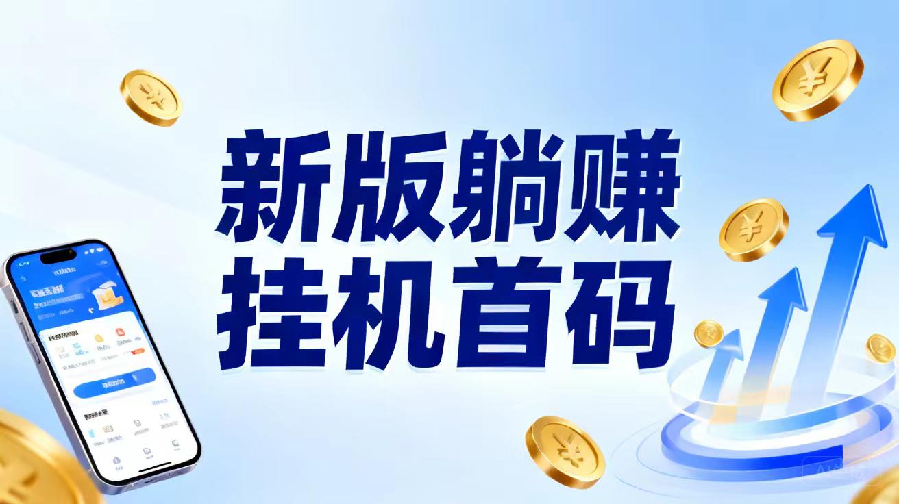 全新版本躺赚，全程纯零撸，全自动挂机，全天24小时进账