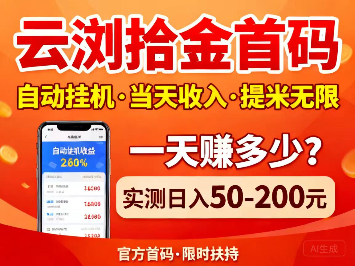 云阅拾金：首页自动浏览看广告做任务