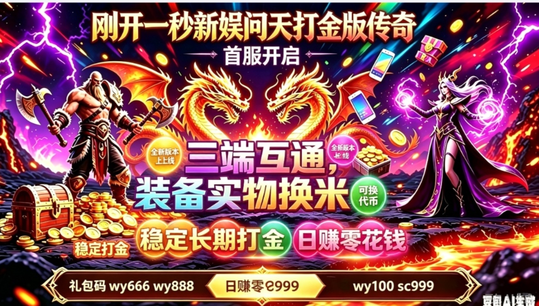 问天打金，装备变现 三端互通，随时打米