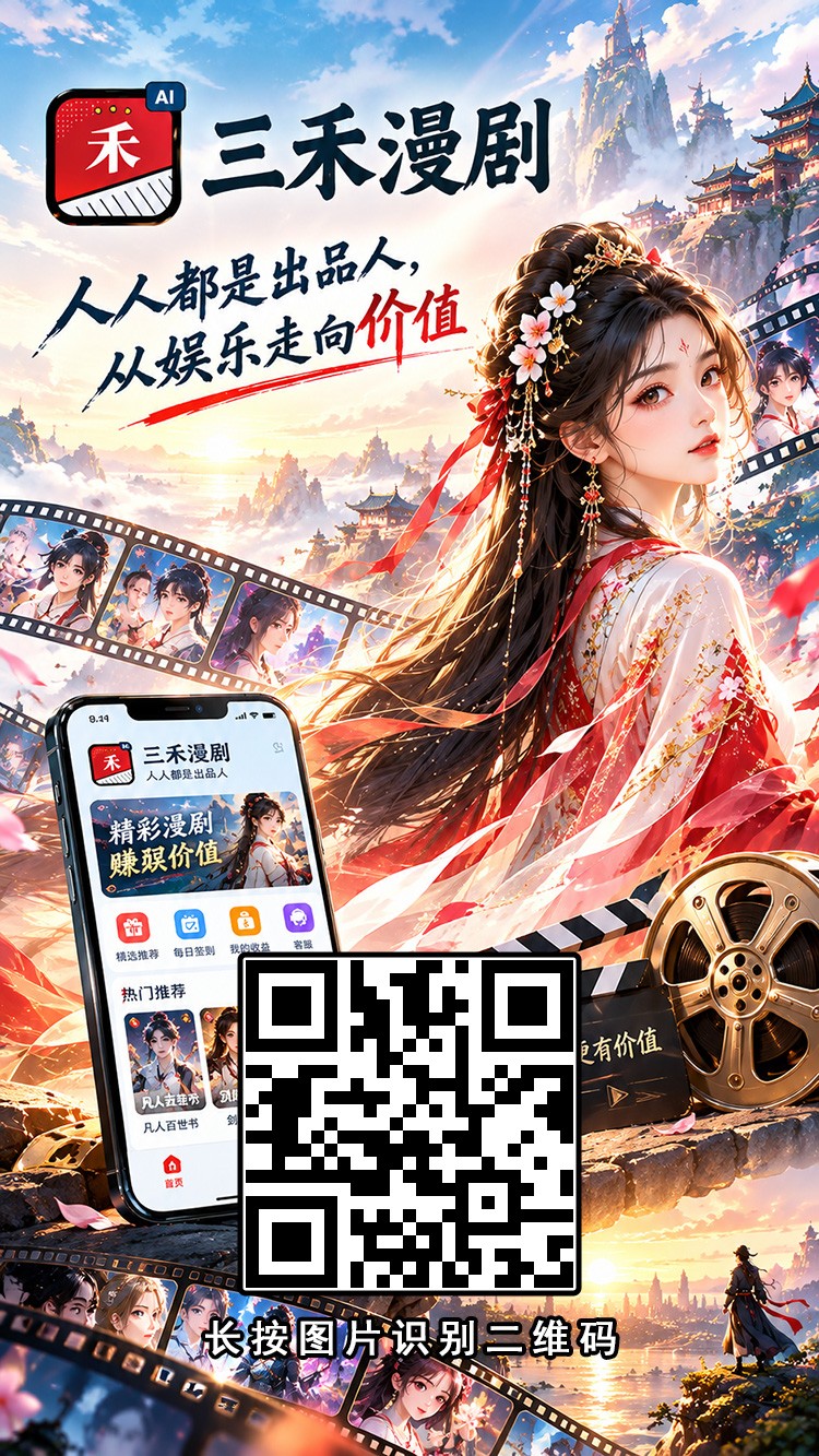 三禾漫剧零撸上线，注册送漫剧每天5米