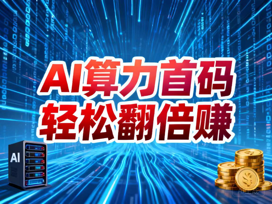 宇航AI算力挂机搬砖首码，布局算力搬砖致富